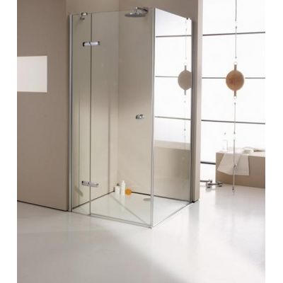 Huppe Enjoy elegance częściowo w ramie 4-kąt drzwi prysznicowe 90 cm lewe szkło przezroczyste 3T0108.092.322