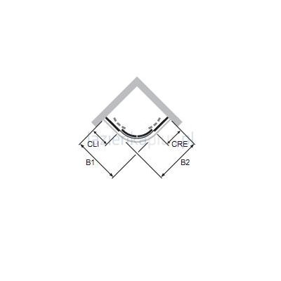 Drzwi suwane 90 cm 1/4 koła Hüppe Classics Elegance 503100.092.321