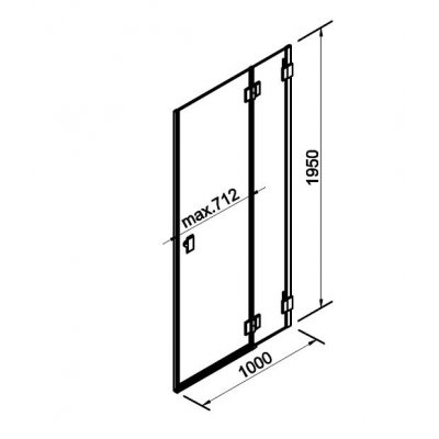 Drzwi wnękowe 100 cm prawostronne Koło Niven FDRF10222003R