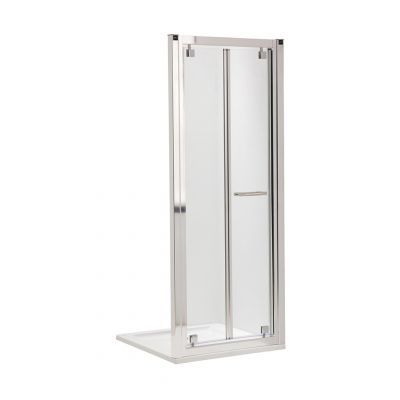 Koło Geo 6 drzwi prysznicowe 90 cm wnękowe bifold szkło prismatic GDRB90205003