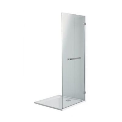 Koło Next Walk-In ścianka prysznicowa 80 cm boczna z relingiem szkło przezroczyste HSKX80222R03