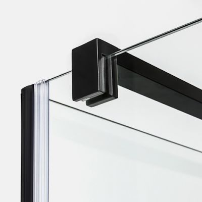 New Trendy Negra kabina prysznicowa 90x80 cm prostokątna szkło przezroczyste EXK-1128/EXK-1193
