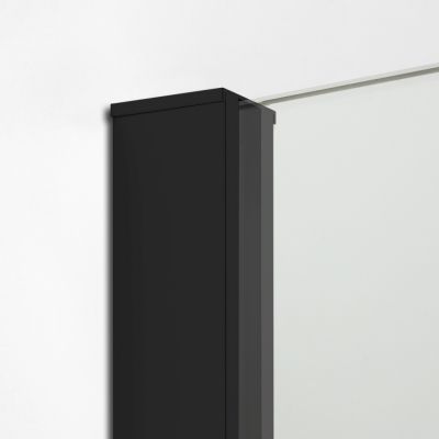 New Trendy New Modus Black kabina prysznicowa Walk-In 130x100 cm czarny półmat/szkło przezroczyste EXK-5637