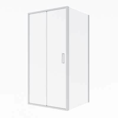 Oltens Fulla kabina prysznicowa 100x90 cm prostokątna drzwi ze ścianką chrom/szkło przezroczyste 20204100