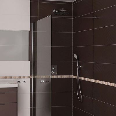 Omnires Marina Walk-in ścianka prysznicowa 120 cm chrom/szkło przezroczyste DNR12XCRTR
