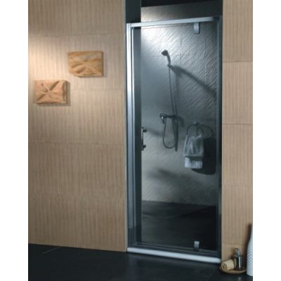 Omnires S80 drzwi prysznicowe 80 cm wnękowe chrom/szkło przezroczyste S-80DCRTR