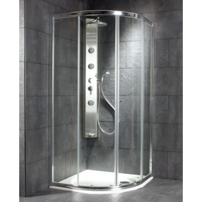 Kabina prysznicowa Poolspa City Rondo profil chromowy 80 x 80 PB3000033