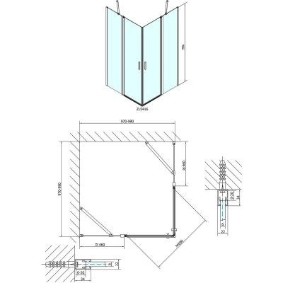 Polysan Zoom Line kabina prysznicowa 100x100 cm kwadratowa chrom/szkło przezroczyste ZL5416