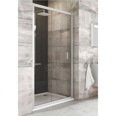 Ravak Blix BLDP2-100 drzwi prysznicowe 100 cm przesuwne biały/szkło przezroczyste 0PVA0100Z1