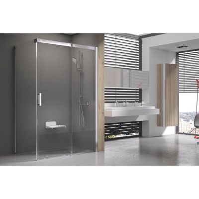 Ravak Matrix MSDPS-100/80 R kabina prysznicowa 100x80 cm prostokątna prawa satyna/szkło przezroczyste 0WPA4U00Z1