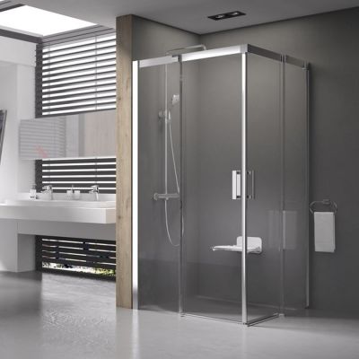 Ravak Matrix MSRV4-100/100 kabina prysznicowa 100x100 cm kwadratowa biały/szkło przezroczyste 1WVAA100Z1