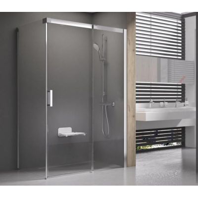 Ravak Matrix MSDPS-100/100 R kabina prysznicowa 100x100 cm kwadratowa prawa biały/szkło przezroczyste 0WPAA100Z1