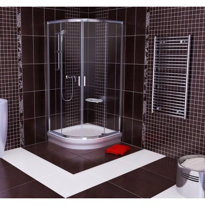 Kabina prysznicowa półokrągła aluminium+transparent Ravak Blix BLCP4-90 X3B270C00Z1