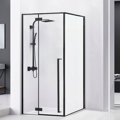 Rea Fargo kabina prysznicowa 120x90 cm prostokątna czarny półmat/szkło przezroczyste REA-K3214