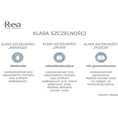 Rea Easy Space N2 kabina prysznicowa 80 cm kwadratowa szło przezroczyste REA-K5413