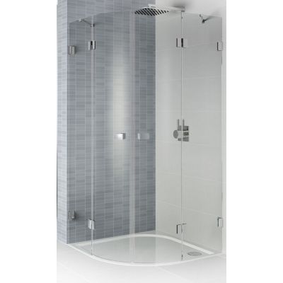 Riho Scandic NXT X309 kabina prysznicowa 120x120 cm półokrągła chrom błyszczący/szkło przezroczyste G001109120