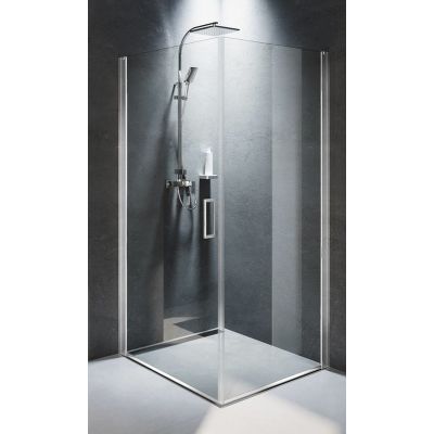 Riho Novik Z201 kabina prysznicowa 90x80 cm prostokątna chrom błyszczący/szkło przezroczyste G003010120
