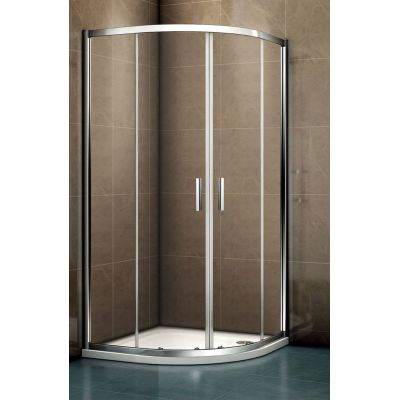 Riho Hamar 2.0 R309 kabina prysznicowa 80x80 cm półokrągła chrom błyszczący/szkło przezroczyste G007001120