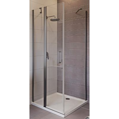 Riho Novik Z203 kabina prysznicowa 90x80 cm prostokątna chrom/szkło przezroczyste GZ7090080