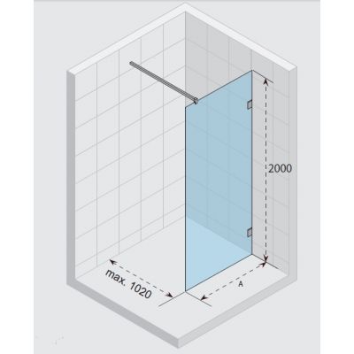 Riho Scandic Ścianka prysznicowa 115 cm S400 GC51200