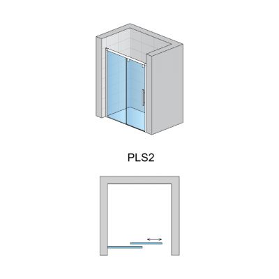 SanSwiss Pur Light S drzwi prysznicowe 170 cm lewe chrom/szkło przezroczyste PLS2G1705007