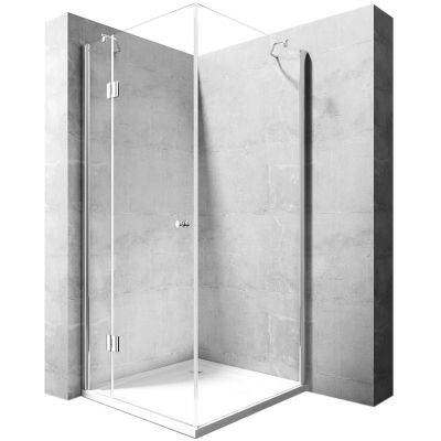 Rea Madox kabina prysznicowa 90x90 cm kwadratowa chrom/szkło przezroczyste REA-K4527