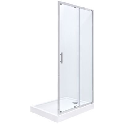 Outlet - Roca Town drzwi prysznicowe 140 cm szkło przezroczyste AMP181401M