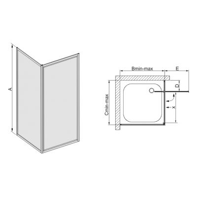 Sanplast Classic kabina prysznicowa 70 cm kwadratowa narożna typ KN/DJ-c biP polistyren 600-013-0411-01-520