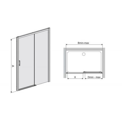 Sanplast Free Zone drzwi prysznicowe 120 cm wnękowe prawe D2P/FREEZONE-120-S sbW0 srebrny błyszczący/szkło przezroczyste 600-271-3160-38-401