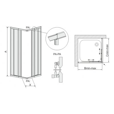 Sanplast Classic kabina prysznicowa 80x80 cm kwadratowa narożna regulowana typ KNN-2-d 600-013-0121-10-420