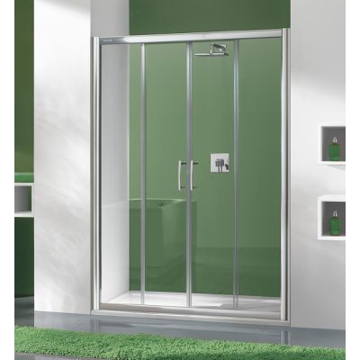 Sanplast TX drzwi prysznicowe D4/TX5b-170 cm srebrny mat/szkło sitodruk W15 600-271-1270-39-231