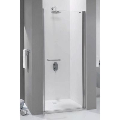Sanplast Prestige III drzwi prysznicowe 80 cm srebrny błyszczący/szkło przezroczyste 600-073-0730-38-401