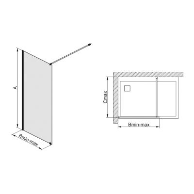 Sanplast Free Line Walk-in ścianka prysznicowa 100 cm parawan P/Free-100 chrom/szkło przezroczyste 600-260-0440-42-401