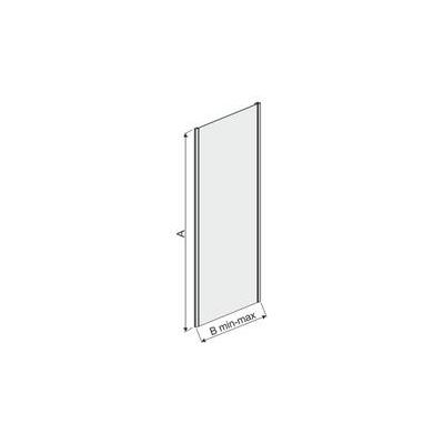 Sanplast TX ścianka dodatkowa 100 cm SS0/TX5b-100 srebrny mat/szkło przezroczyste 600-271-1330-39-401