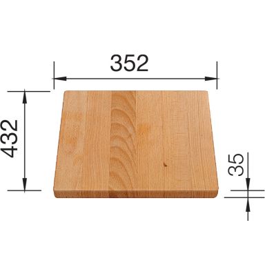 Blanco Plenta deska kuchenna drewno bukowe 219891