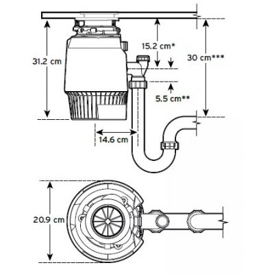 InSinkErator Evolution Plus 1000 SR rozdrabniacz odpadów 80384T-ISE
