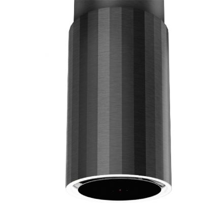 Ciarko Design Roto W okap kuchenny 38 cm wyspowy gunmetal CDW3803GM