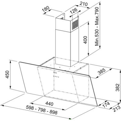 Franke FPJ 915 V WH A okap kuchenny 90 cm przyścienny szkło białe 110.0361.907