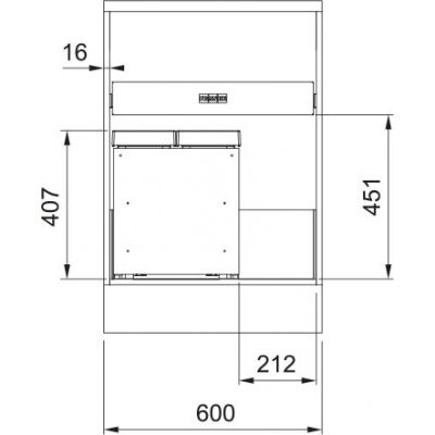Franke Mythos pojemnik na odpady 35 l czarny 121.0750.260