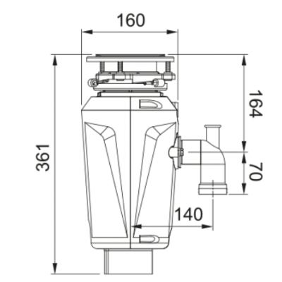 Franke Slim 50 rozdrabniacz odpadów 134.0715.098