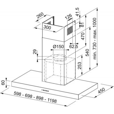 Franke FDF EV8 90 BK okap kuchenny 90 cm przyścienny czarny 325.0599.574