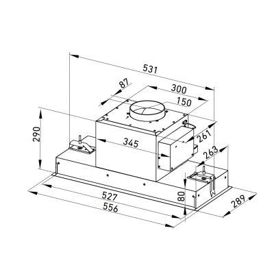Globalo Design Sumotion okap kuchenny 60 cm podszafkowy SUMOTION_60_1_INOX