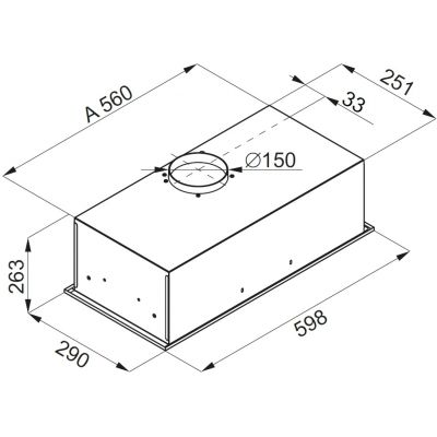 Globalo Silent Quality Flueris okap kuchenny 60 cm podszafkowy czarny FLUERIS_60_1_BLACK