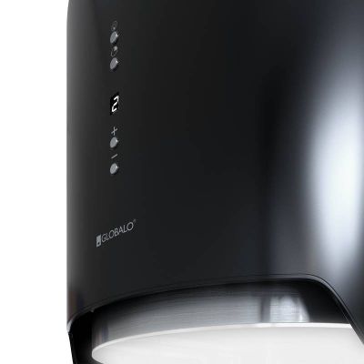 Globalo Design Arenoflow okap kuchenny 39 cm wyspowy czarny