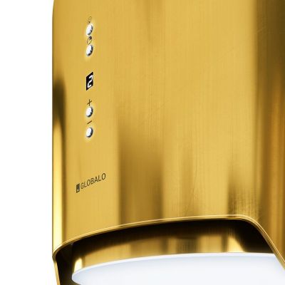 Globalo Exclusive Arenoflow 39.3 okap kuchenny 39 cm wyspowy złoty ARENOFLOW_39.3_GOLD