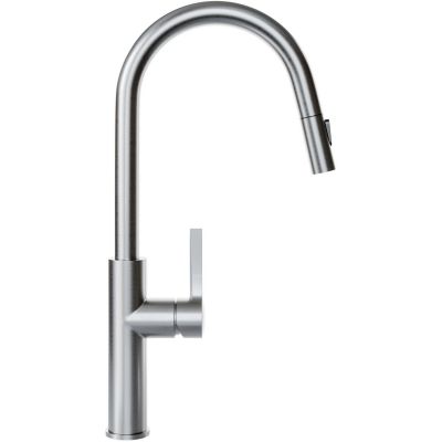 Globalo Exclusive Divio bateria kuchenna stojąca z wyciągana wylewką stal BATERIA_DIVIO_INOX