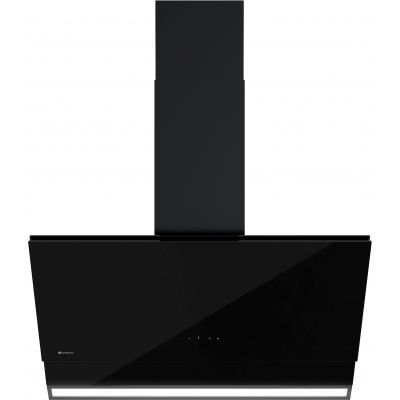 Globalo Design Zenesor 90.2 okap kuchenny 90 cm przyścienny czarny ZENESOR_90_2_BLACK