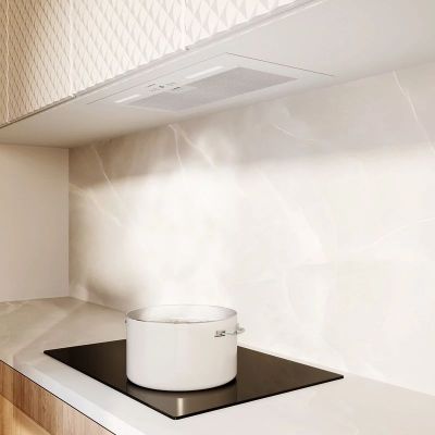 Globalo Silent Quality Flueris 60.1 okap kuchenny White Sensor Smell podszafkowy biały FLUERIS_60_1_WHITE