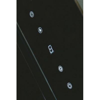 iceBerg Smart okap kuchenny 90 cm ścienny czarny