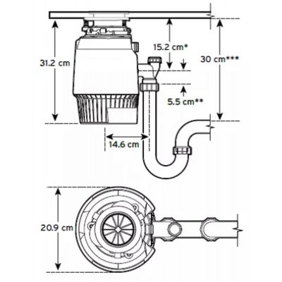 InSinkErator Evolution Plus 750 EC rozdrabniacz odpadów 80375T-ISE